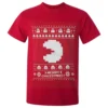 Namco Men's Merry Pac-Man Christmas T-Shirt - Red -Christmas Clothes Store 11328959 3794430435398617