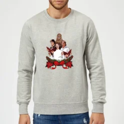 Star Wars Jedi Carols Grey Christmas Jumper