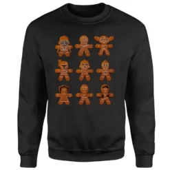 Star Wars Gingerbread Characters Black Christmas Jumper -Christmas Clothes Store 11574834 2014626059449173