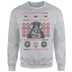 Star Wars Darth Vader Face Knit Grey Christmas Jumper 9 Star Wars Darth Vader Face Knit Grey Christmas Jumper -Christmas Clothes Store 11575206 7714626064176951