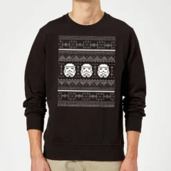 Star Wars Christmas Stormtrooper Knit Black Christmas Jumper