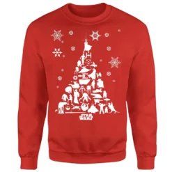 Star Wars Character Christmas Tree Red Christmas Jumper 9 Star Wars Character Christmas Tree Red Christmas Jumper -Christmas Clothes Store 11575242 2944626066361545