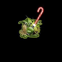 Star Wars Candy Cane Yoda Black Christmas Jumper -Christmas Clothes Store 11575278 1034626067195560