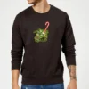 Star Wars Candy Cane Yoda Black Christmas Jumper -Christmas Clothes Store 11575278 1774626066951816