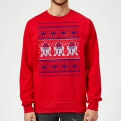Star Wars R2D2 Christmas Knit Red Christmas Jumper
