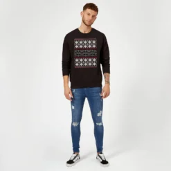 Star Wars Christmas Darth Vader Imperial Starship Knit Black Christmas Jumper -Christmas Clothes Store 11575464 1334626058592391