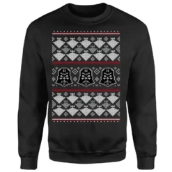 Star Wars Christmas Darth Vader Imperial Starship Knit Black Christmas Jumper -Christmas Clothes Store 11575464 4684626058715283