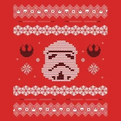 Star Wars Christmas Stormtrooper Knit Red Christmas Jumper 7 Star Wars Christmas Stormtrooper Knit Red Christmas Jumper -Christmas Clothes Store 11575506 3844626059447865