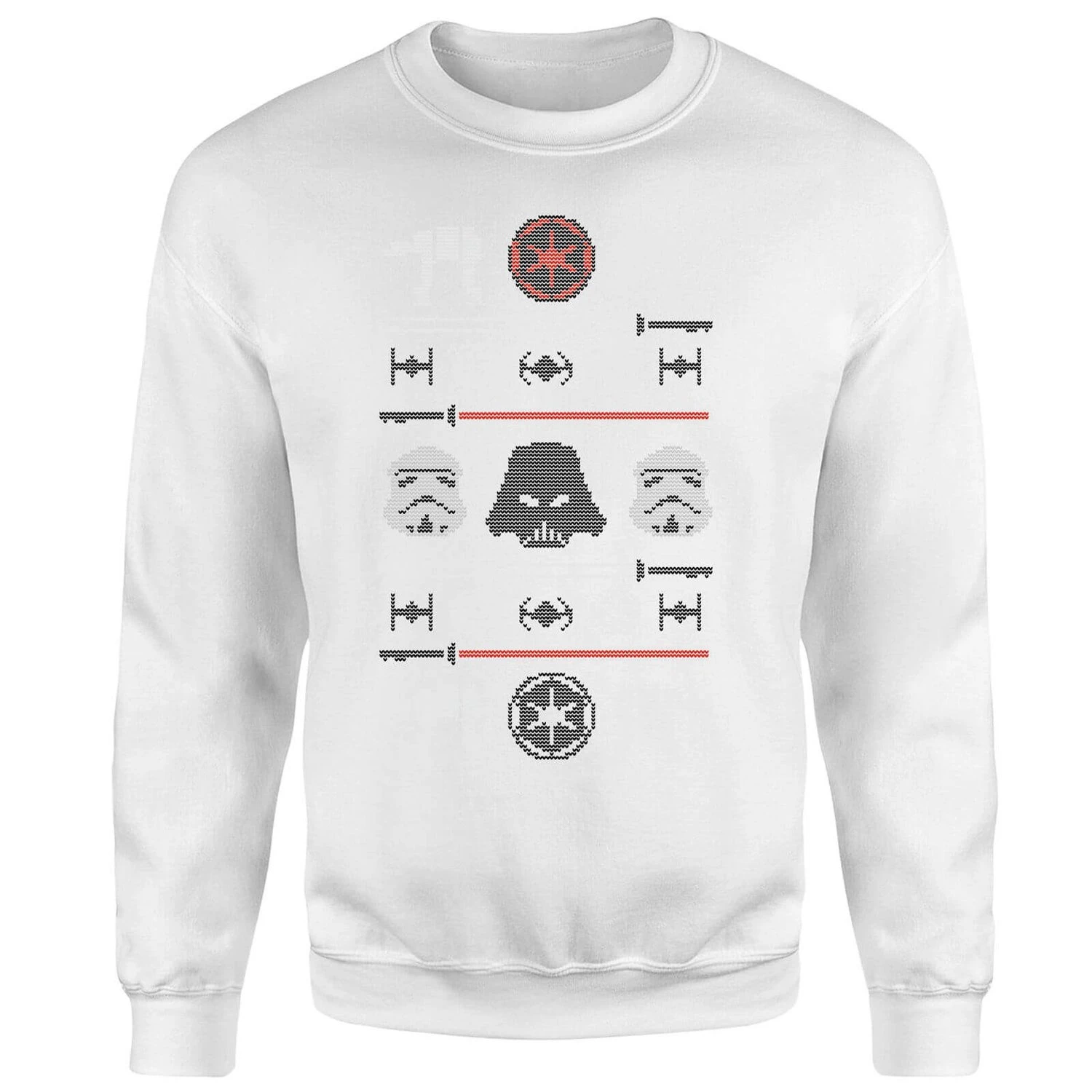 Star Wars Imperial Knit White Christmas Jumper 3 Star Wars Imperial Knit White Christmas Jumper