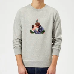 Star Wars Mistletoe Kiss Grey Christmas Jumper
