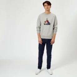 Star Wars Mistletoe Kiss Grey Christmas Jumper -Christmas Clothes Store 11575644 7024626066177666