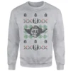 Star Wars Yoda Face Knit Grey Christmas Jumper -Christmas Clothes Store 11575734 9134593395577444