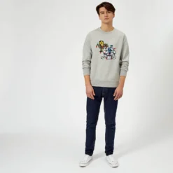 Star Wars Tangled Fairy Lights Droids Grey Christmas Jumper 8 Star Wars Tangled Fairy Lights Droids Grey Christmas Jumper -Christmas Clothes Store 11575866 1024626065239665