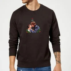 Star Wars Mistletoe Kiss Black Christmas Jumper