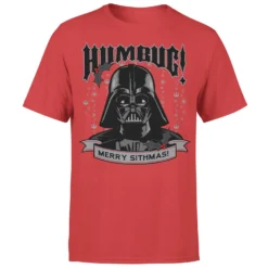 Star Wars Christmas Darth Vader Humbug! Red T-Shirt