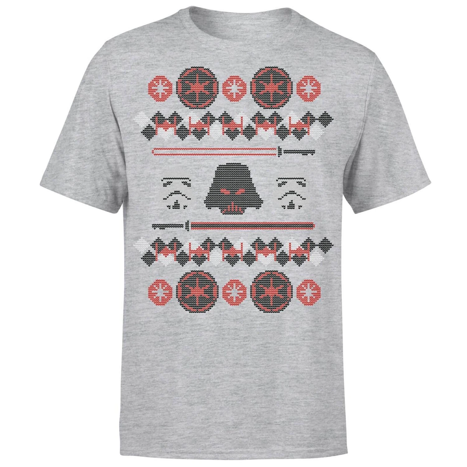 Star Wars Christmas Empire Knit Grey T-Shirt 8 Star Wars Christmas Empire Knit Grey T-Shirt - Image 6