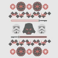 Star Wars Christmas Empire Knit Grey T-Shirt 10 Star Wars Christmas Empire Knit Grey T-Shirt -Christmas Clothes Store 11602287 1944626646238742