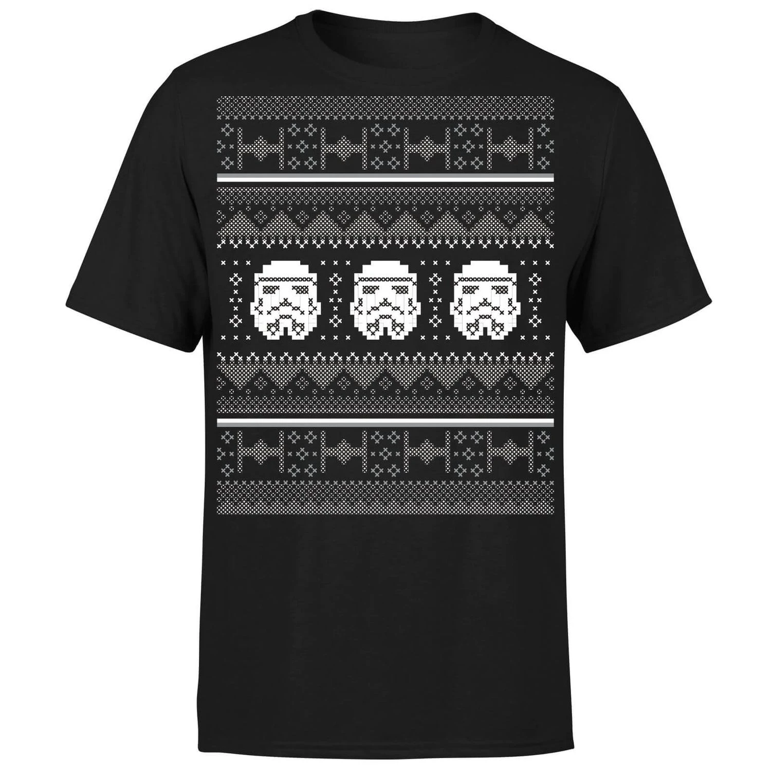Star Wars Christmas Stormtrooper Knit Black T-Shirt 8 Star Wars Christmas Stormtrooper Knit Black T-Shirt - Image 6