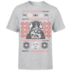 Star Wars Christmas Darth Vader Face Sabre Knit Grey T-Shirt 1 Star Wars Christmas Darth Vader Face Sabre Knit Grey T-Shirt -Christmas Clothes Store 11602323 5274530721717152