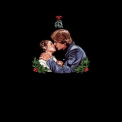 Star Wars Christmas Mistletoe Kiss Black T-Shirt 10 Star Wars Christmas Mistletoe Kiss Black T-Shirt -Christmas Clothes Store 11602365 1194626648631128