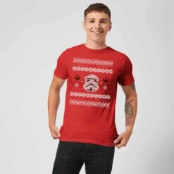 Star Wars Christmas Stormtrooper Face Knit Red T-Shirt 11 Star Wars Christmas Stormtrooper Face Knit Red T-Shirt -Christmas Clothes Store 11602383 1684626649160535