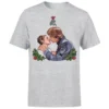 Star Wars Christmas Mistletoe Kiss Grey T-Shirt 1 Star Wars Christmas Mistletoe Kiss Grey T-Shirt -Christmas Clothes Store 11602395 2104530710000469