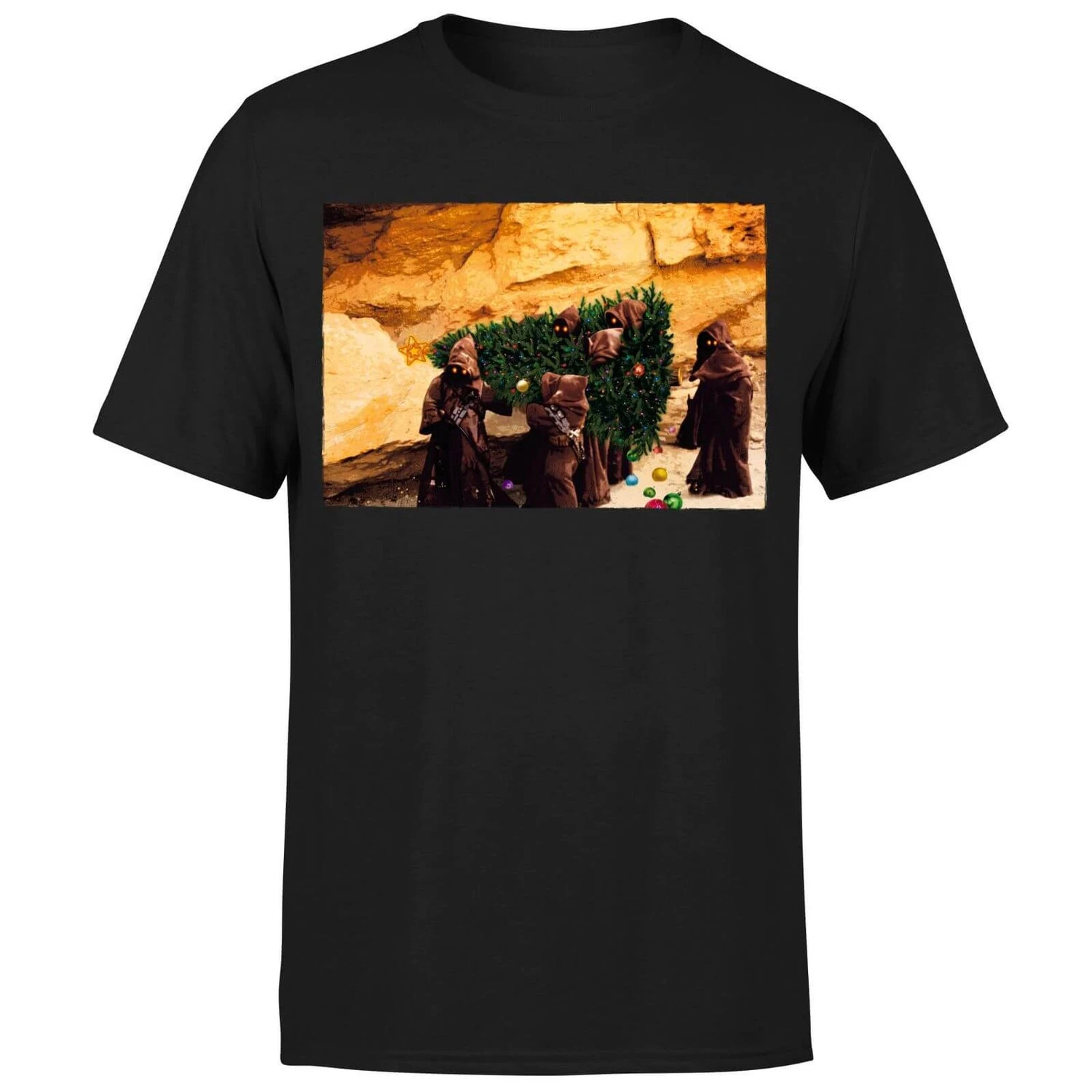Star Wars Christmas Jawa Tree Black T-Shirt 8 Star Wars Christmas Jawa Tree Black T-Shirt - Image 6
