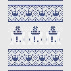 Star Wars Christmas R2D2 Knit Grey T-Shirt 10 Star Wars Christmas R2D2 Knit Grey T-Shirt -Christmas Clothes Store 11602491 3704626637588476