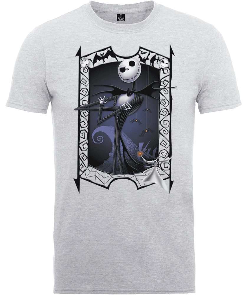 Disney The Nightmare Before Christmas Jack Skellington Zero Pose Grey T-Shirt 3 Disney The Nightmare Before Christmas Jack Skellington Zero Pose Grey T-Shirt