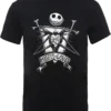 Disney The Nightmare Before Christmas Jack Skellington Misfit Love Black T-Shirt 1 Disney The Nightmare Before Christmas Jack Skellington Misfit Love Black T-Shirt -Christmas Clothes Store 11654518 2814545454298817
