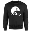 Disney The Nightmare Before Christmas Jack And Sally Moon Black Sweatshirt -Christmas Clothes Store 11654536 2434742702734119