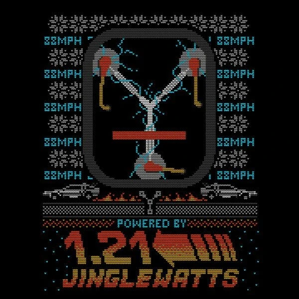 Back To The Future 1.21 Jinglewatts Christmas Women's T-Shirt - Black 4 Back To The Future 1.21 Jinglewatts Christmas Women's T-Shirt - Black - Image 2