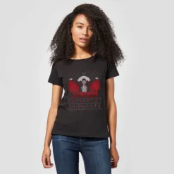 Universal Monsters Dracula Christmas Women's T-Shirt - Black -Christmas Clothes Store 11919908 1744624296865188