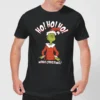 Dr. Seuss The Grinch Ho Ho Ho Smile Men's Christmas T-Shirt - Black -Christmas Clothes Store 11920287 1074624780615260