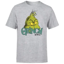 Dr. Seuss The Grinch Face Men's Christmas T-Shirt - Grey 11 Dr. Seuss The Grinch Face Men's Christmas T-Shirt - Grey -Christmas Clothes Store 11920320 1594624782387237