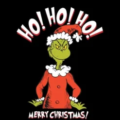Dr. Seuss The Grinch Ho Ho Ho Smile Women's Christmas T-Shirt - Black 8 Dr. Seuss The Grinch Ho Ho Ho Smile Women's Christmas T-Shirt - Black -Christmas Clothes Store 11920389 1634624783095255