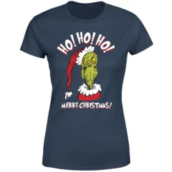 Dr. Seuss The Grinch Ho Ho Ho Women's Christmas T-Shirt - Navy 11 Dr. Seuss The Grinch Ho Ho Ho Women's Christmas T-Shirt - Navy -Christmas Clothes Store 11920395 4684624783544511