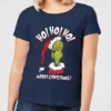 Dr. Seuss The Grinch Ho Ho Ho Women's Christmas T-Shirt - Navy 2 Dr. Seuss The Grinch Ho Ho Ho Women's Christmas T-Shirt - Navy -Christmas Clothes Store 11920395 8174624783209879