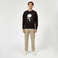 Marvel Punisher Christmas Jumper - Black 8 Marvel Punisher Christmas Jumper - Black -Christmas Clothes Store 11923332 9524626063602853