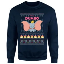 Disney Classic Dumbo Christmas Jumper - Navy -Christmas Clothes Store 11923347 7234625126266641