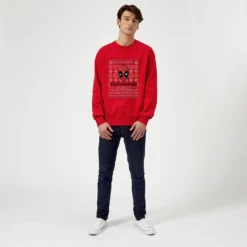 Marvel Deadpool Christmas Jumper - Red -Christmas Clothes Store 11923380 2104626065305287
