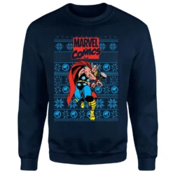 Marvel Avengers Thor Christmas Jumper - Navy -Christmas Clothes Store 11923434 1824625122903287