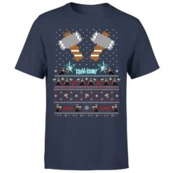 Marvel Avengers Thor Pixel Art Men's Christmas T-Shirt - Navy 11 Marvel Avengers Thor Pixel Art Men's Christmas T-Shirt - Navy -Christmas Clothes Store 11923521 1044619819188806