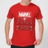 Marvel Avengers Pixel Art Men's Christmas T-Shirt - Red 1 Marvel Avengers Pixel Art Men's Christmas T-Shirt - Red -Christmas Clothes Store 11923527 1224619816077146