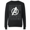 Marvel Avengers Logo Women's Christmas Jumper - Black -Christmas Clothes Store 11923833 1494619815791705