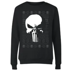 Marvel Punisher Women's Christmas Jumper - Black
