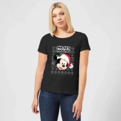 Disney Classic Mickey Mouse Women's Christmas T-Shirt - Black 9 Disney Classic Mickey Mouse Women's Christmas T-Shirt - Black -Christmas Clothes Store 11924034 1184624502097942