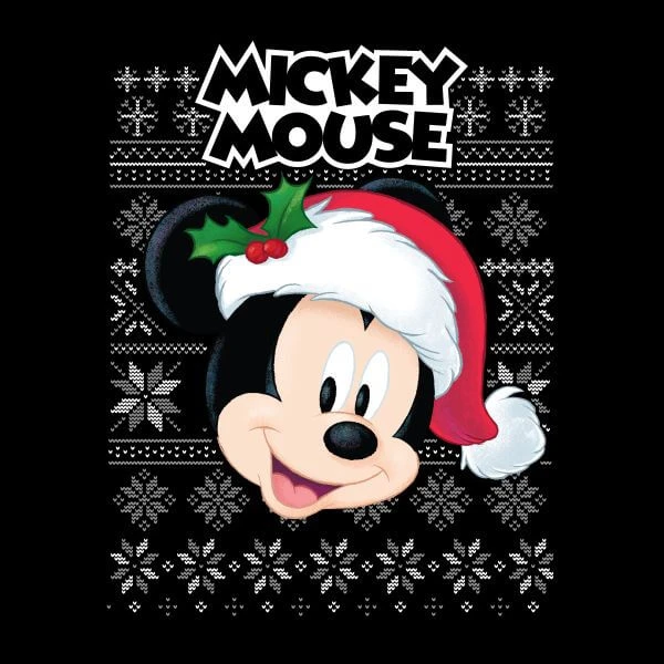 Disney Classic Mickey Mouse Women's Christmas T-Shirt - Black 4 Disney Classic Mickey Mouse Women's Christmas T-Shirt - Black - Image 2