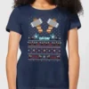 Marvel Avengers Thor Pixel Art Women's Christmas T-Shirt - Navy -Christmas Clothes Store 11924040 1724624502165598
