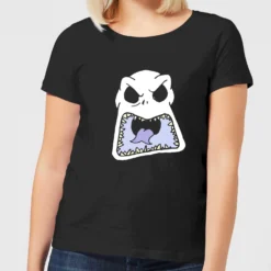 Disney Nightmare Before Christmas Jack Skellington Angry Face Women's T-Shirt - Black
